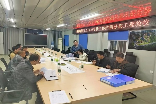 中江栖妙览景项目主体结构顺利通过验收